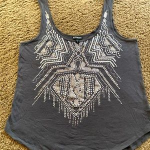 EXPRESS EMBELLISHED TANK.